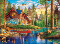 Anatolian Summer Cabin 4000-piece puzzle box front with vibrant imagery and brand detail.