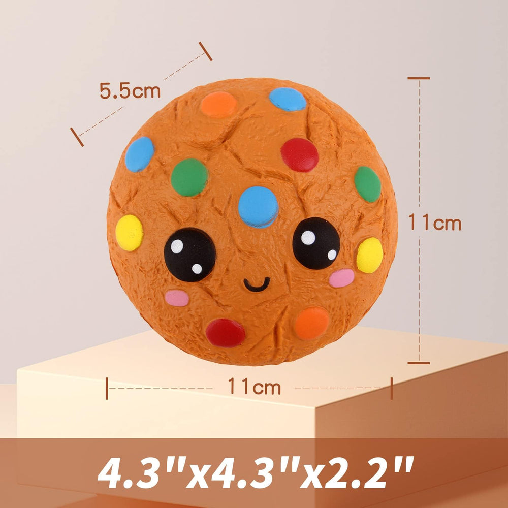 Anboor Kawaii Squishies chocolate cookie; slow-rise texture supports tactile focus.