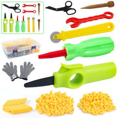 Ancaixin cardboard cutting tools assembly kit fuels creativity with safe construction play.