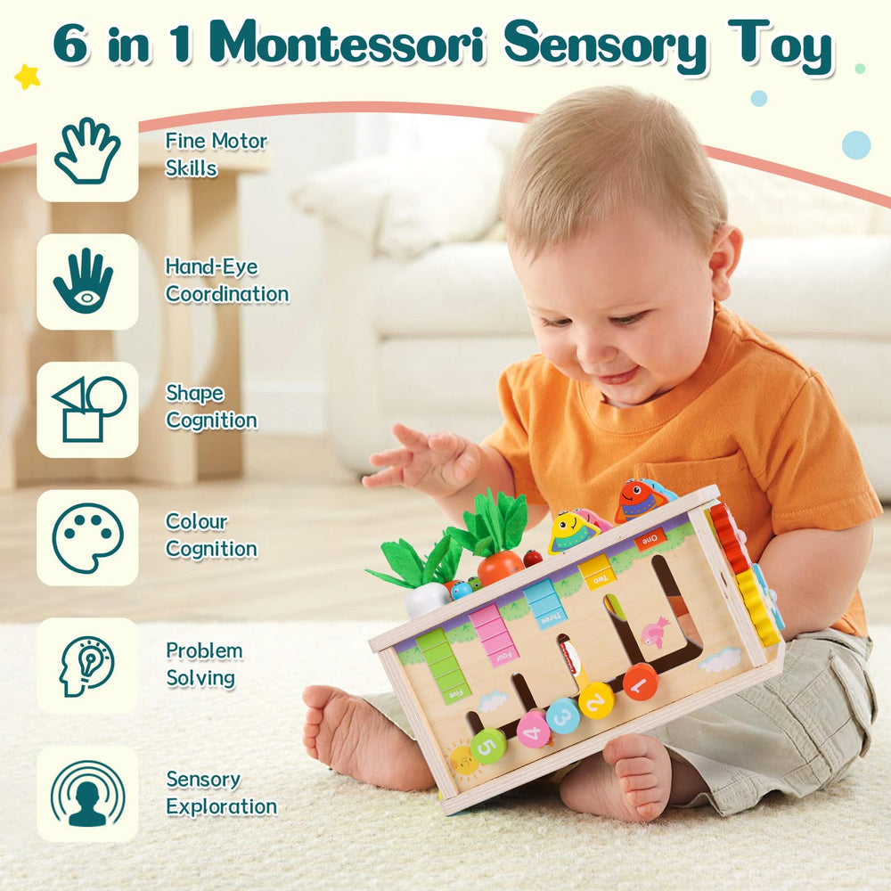 Ancaixin spinning gears wood toy improves fine motor skills