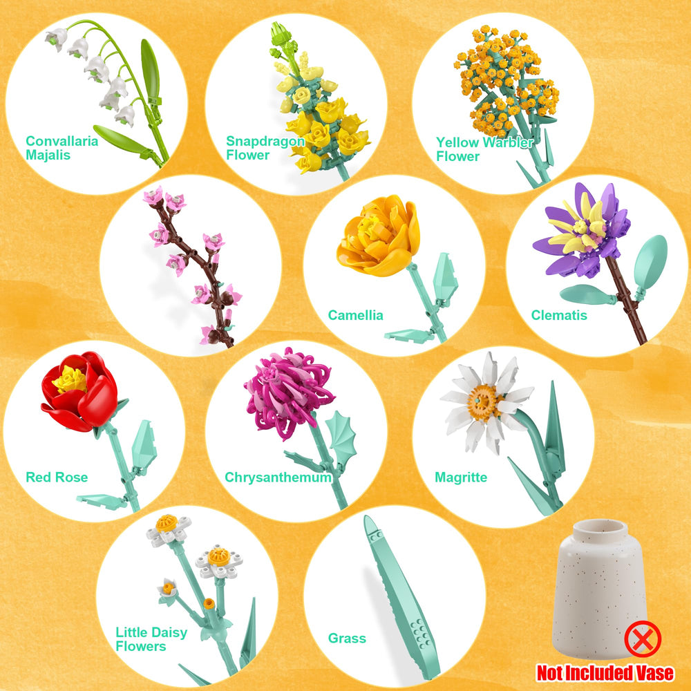 Ancesfun wildflower botanical collection provides a lifelike year-round display.