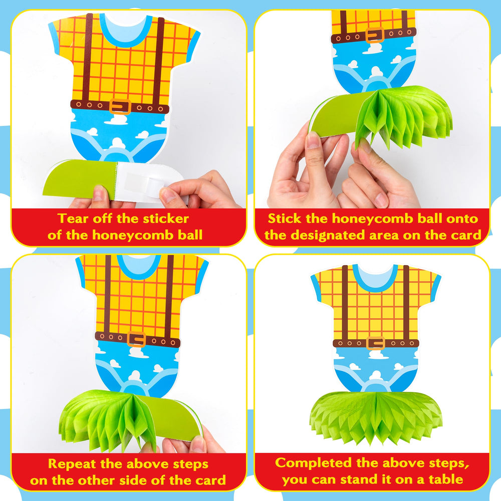 Andi Cppss Boy Story honeycomb centerpiece design 3 enhances party visuals