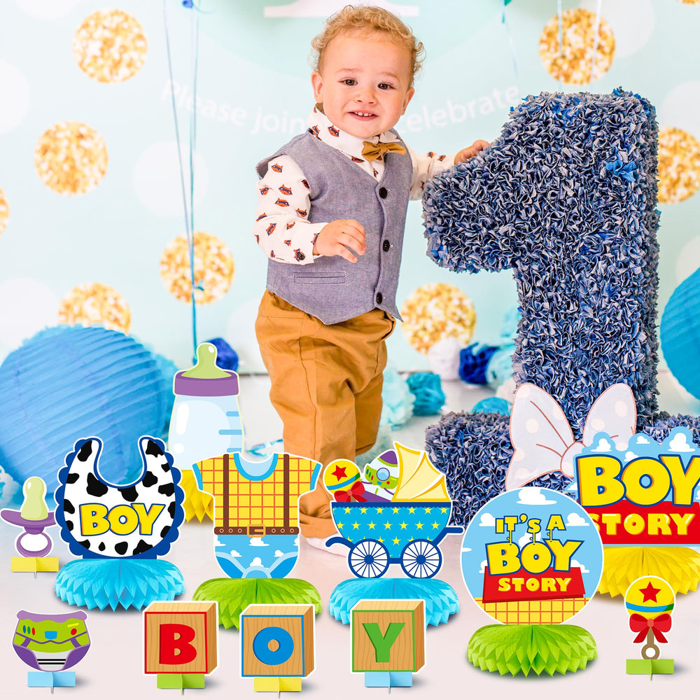 Andi Cppss Boy Story honeycomb centerpiece design 4 adds cheerful accents to table decor