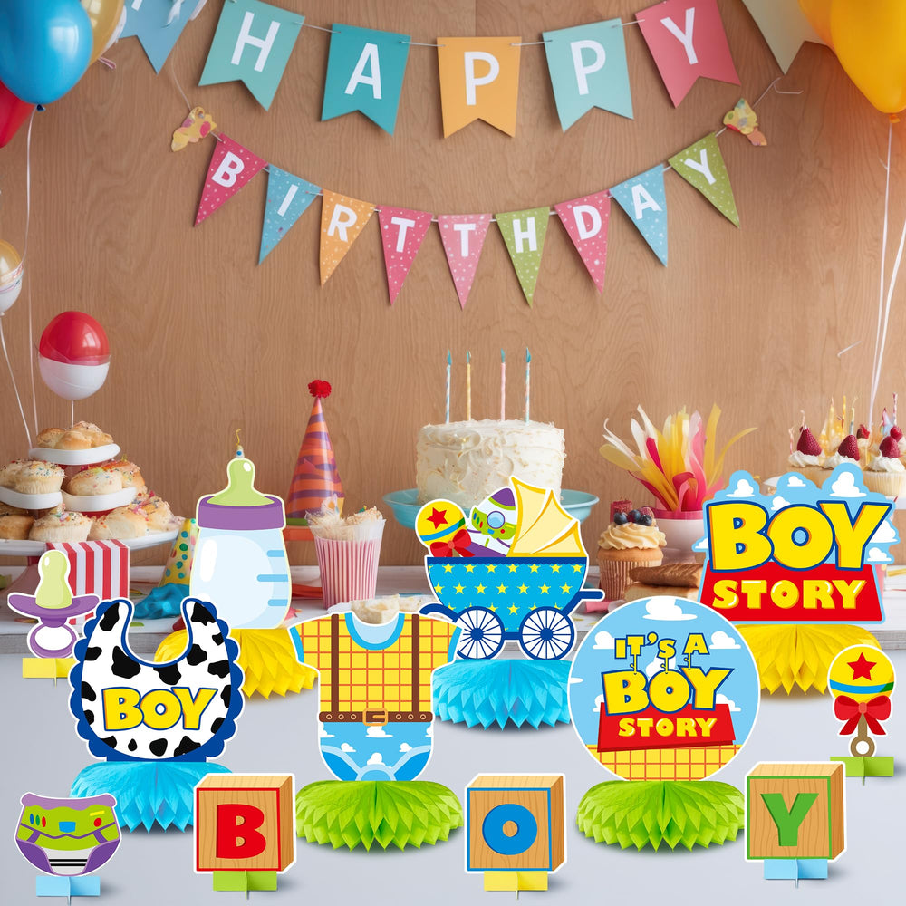 Andi Cppss Boy Story honeycomb centerpiece design 7 kid-friendly table topper for celebrations