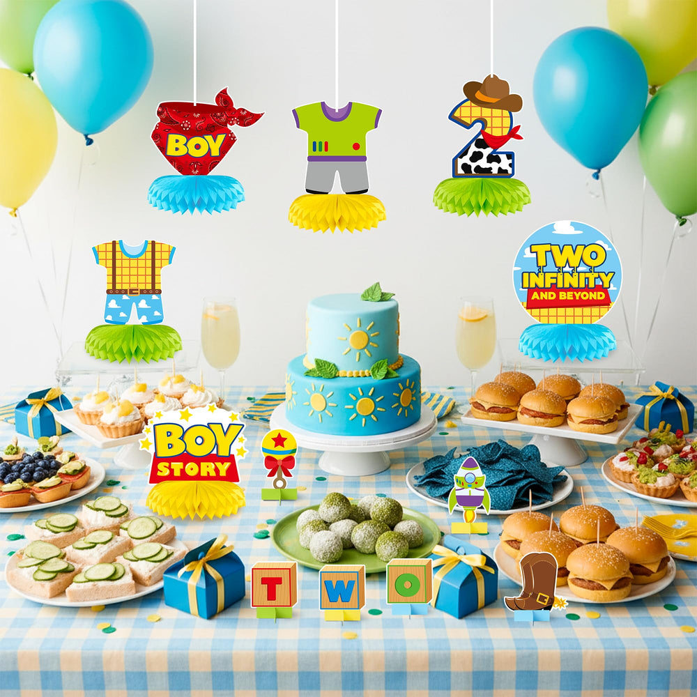 Andi Cppss Boy Story centerpieces suit baby boy parties and themes