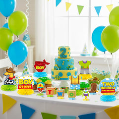 Andi Cppss Boy Story centerpieces quick to assemble with glue dots