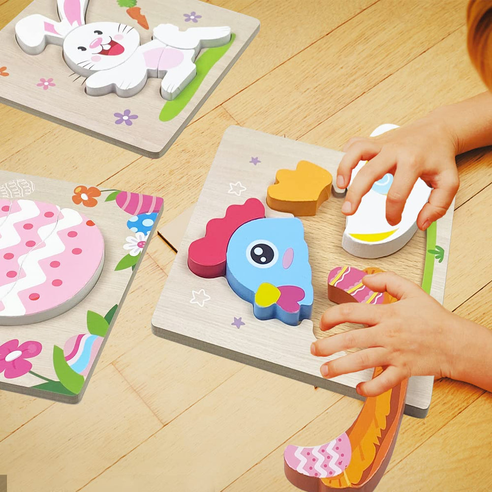 Anditoy Easter bunny puzzle engaging shape-match activity for young learners