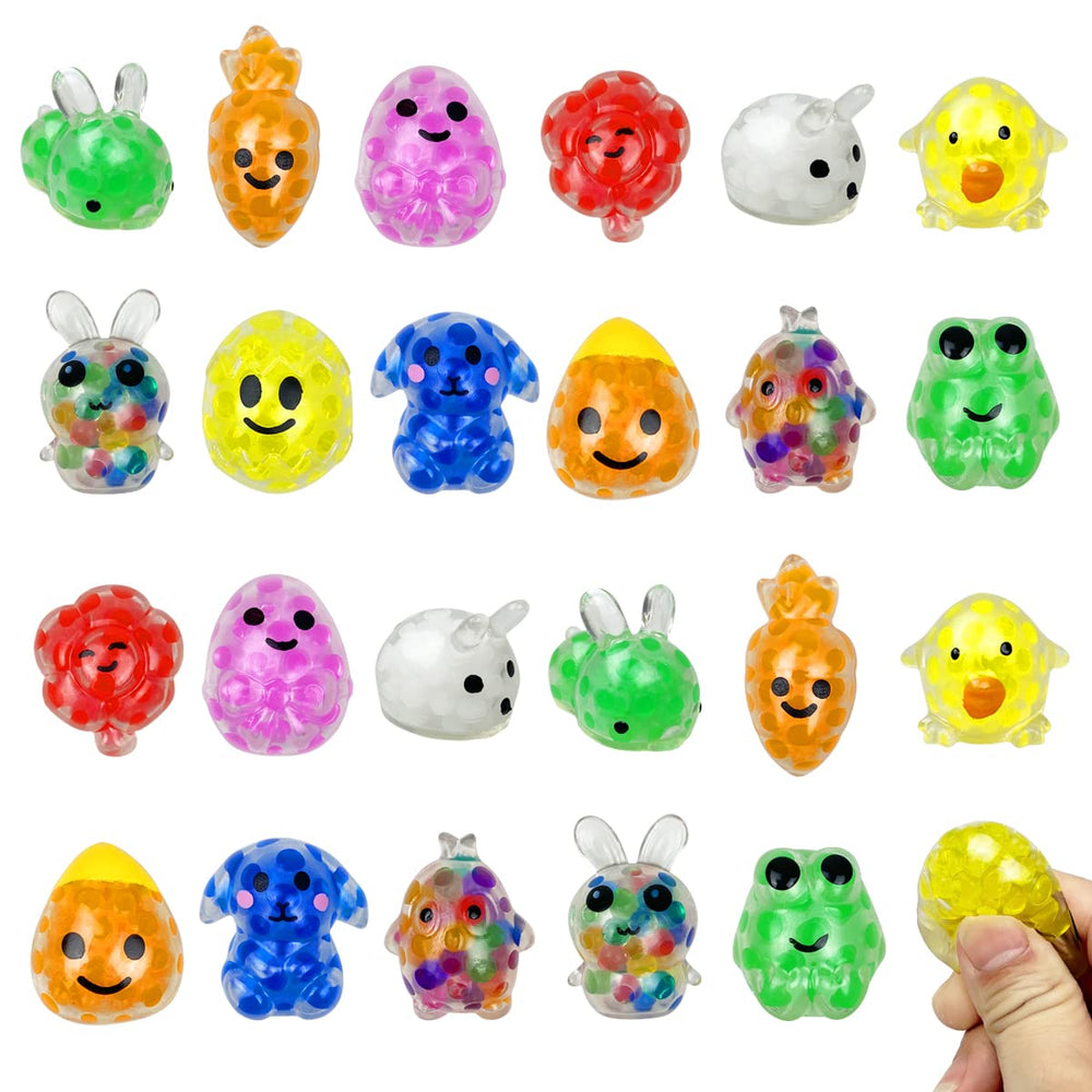 Anditoy Easter mini stress ball in spring flower design, ideal for fidgeting and playful easter fun