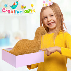 Andywoo dino chocolate bar plush detail, ideal for cozy hugs and imaginative play.