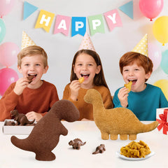 Andywoo dino chocolate plush bar detail, a playful decor accent and gift idea.