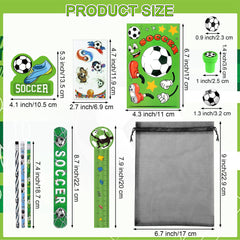 Aneco soccer party favor stickers for DIY decor and personalizable mementos.