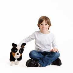 ANGEL STUDIOS Nugget plushie features self-standing design for display.