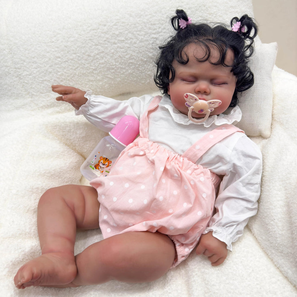 Angelbaby magnetic pacifier included for authentic newborn play