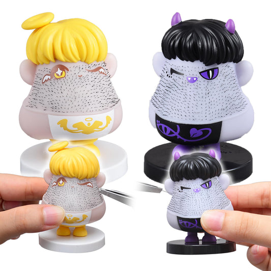 Angel's Wonderland 2Pcs hair plucking toys pack for tactile fun.