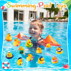 ANGGIKO pool bath ducks designed for splashy water play.