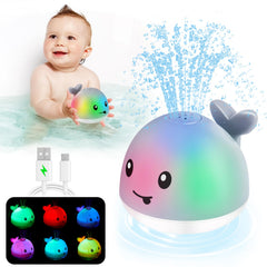ANGGIKO whale bath toy light-up for engaging bath time play