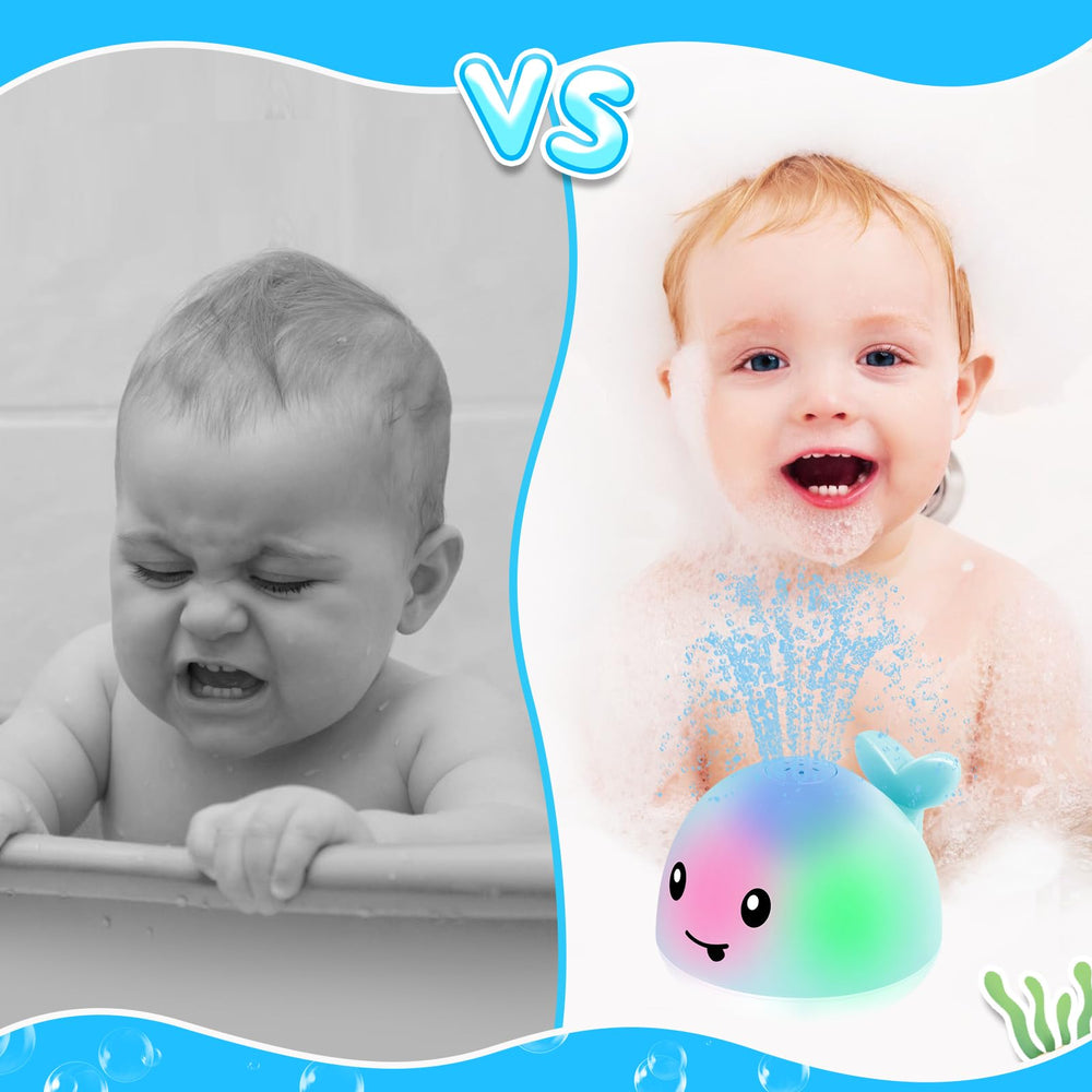 ANGGIKO whale toy floating in bath invites playful learning
