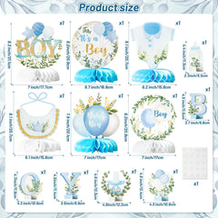 ANGOLIO blue baby table top centerpiece adds a soft focal point.