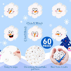 ANGOLIO snowman-face eraser image, playful desk accessory for kids