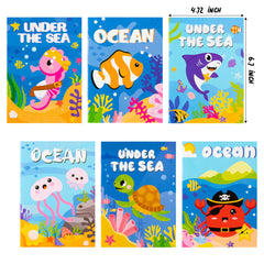 ANGOLIO undersea world illustrations spark imagination during coloring sessions.