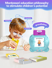 ANhovno sample card highlights vocabulary with clear pronunciation prompts.