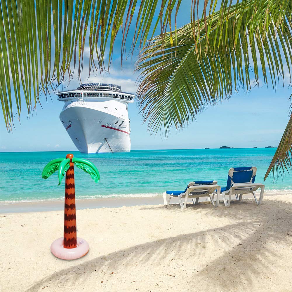 Aniann PVC palm tree inflates quickly for fast setup.