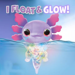 Animagic Bubble Reef invites bubbles to dance around the axolotl.