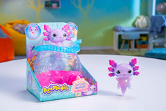 Animagic set includes exclusive purple axolotl ready to glow during play.