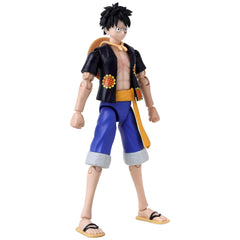ANIME HEROES display-ready Luffy figure for shelves and desks