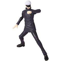 Anime Heroes Jujutsu Kaisen Satoru Gojo action figure front view for display.