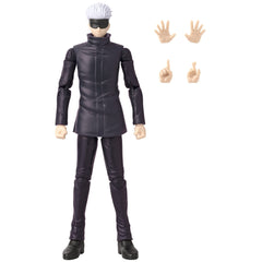 Anime Heroes Satoru Gojo figure includes extra hands and accessories.