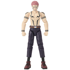 Anime Heroes Sukuna uniform figure side view highlights silhouette and color.