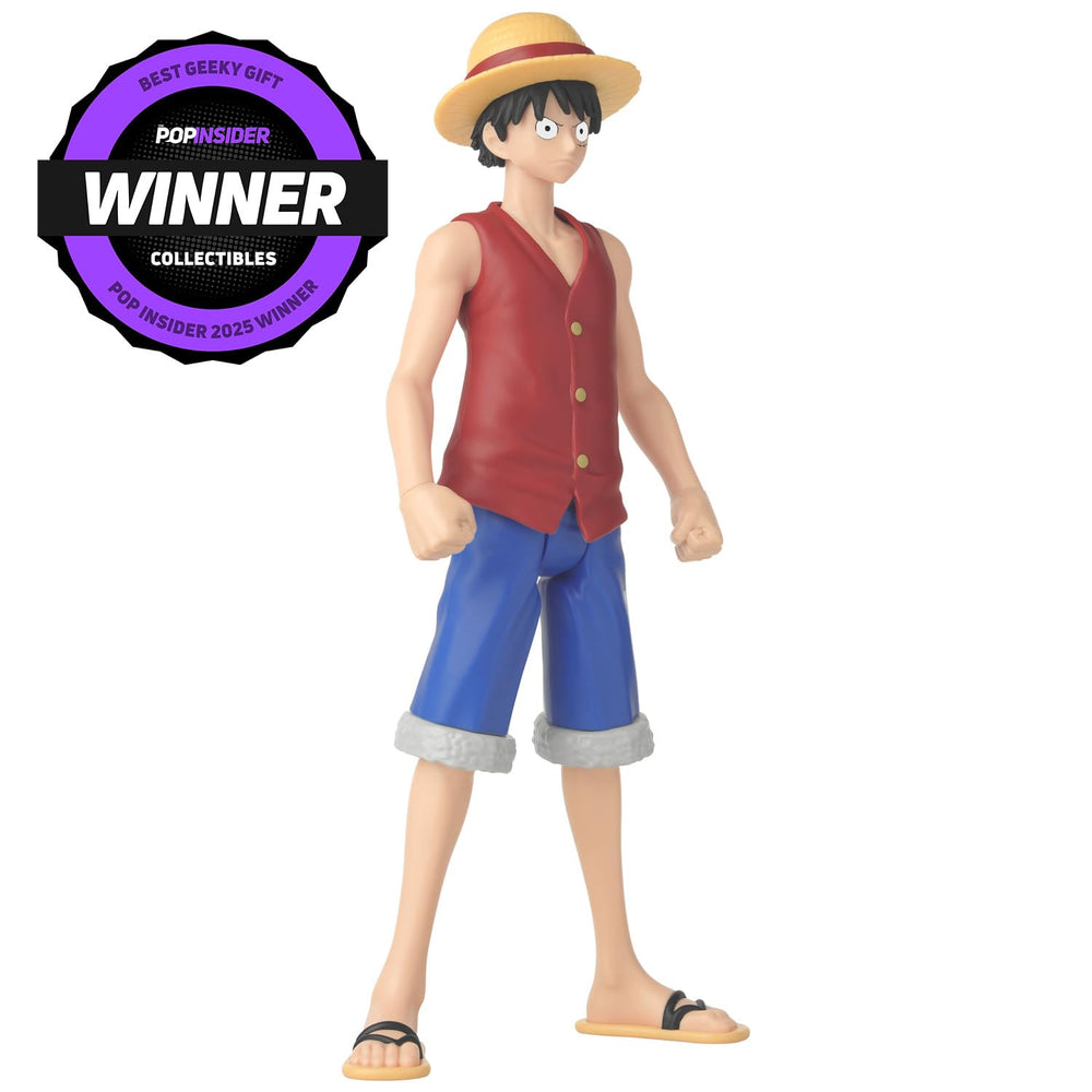 ANIME HEROES Luffy figure detail close-up reveals premium sculpting quality