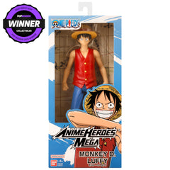 ANIME HEROES Luffy figure intricate texture and paint for lifelike look