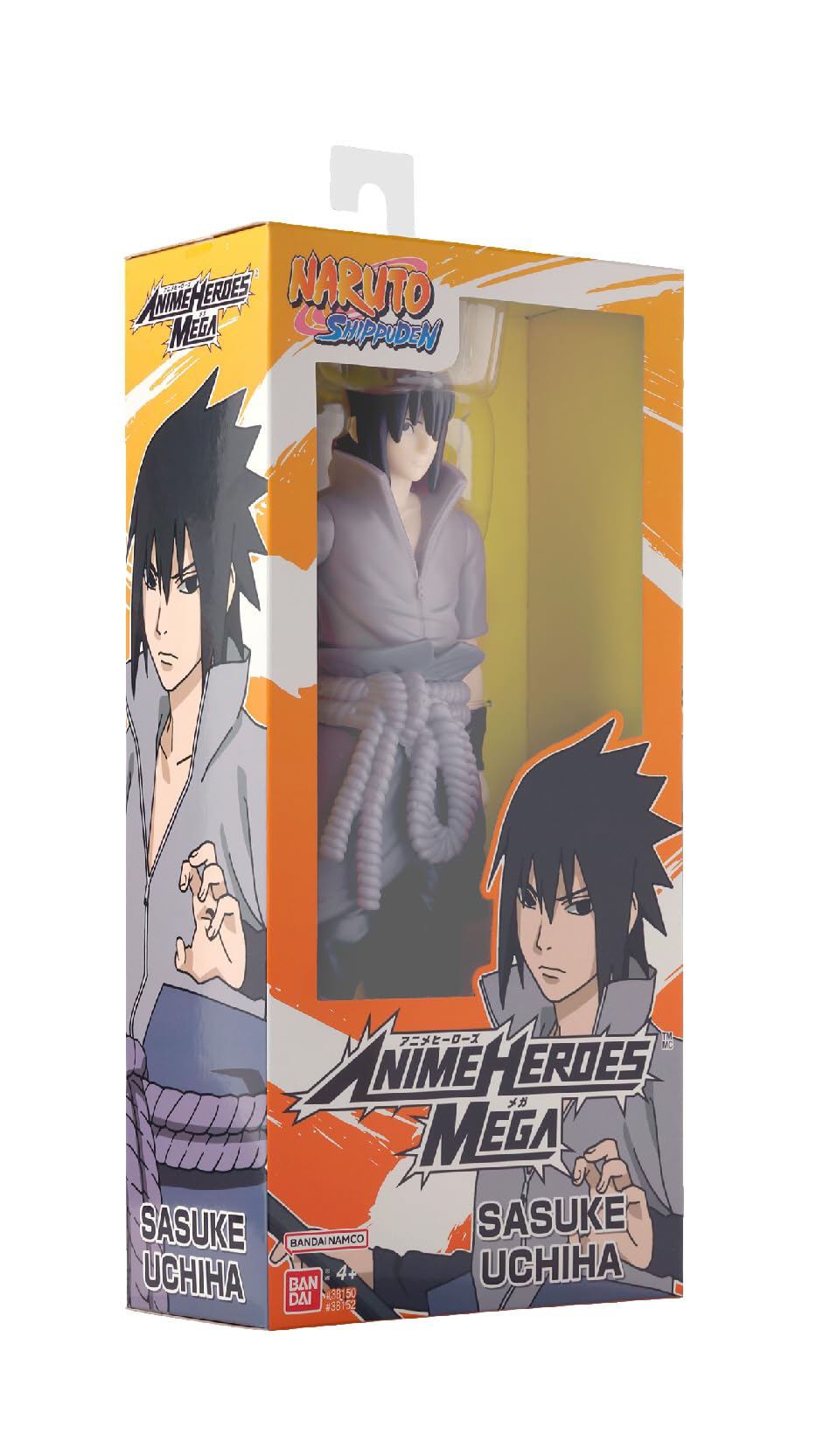 ANIME HEROES Sasuke close-up emphasizes craftsmanship on face.