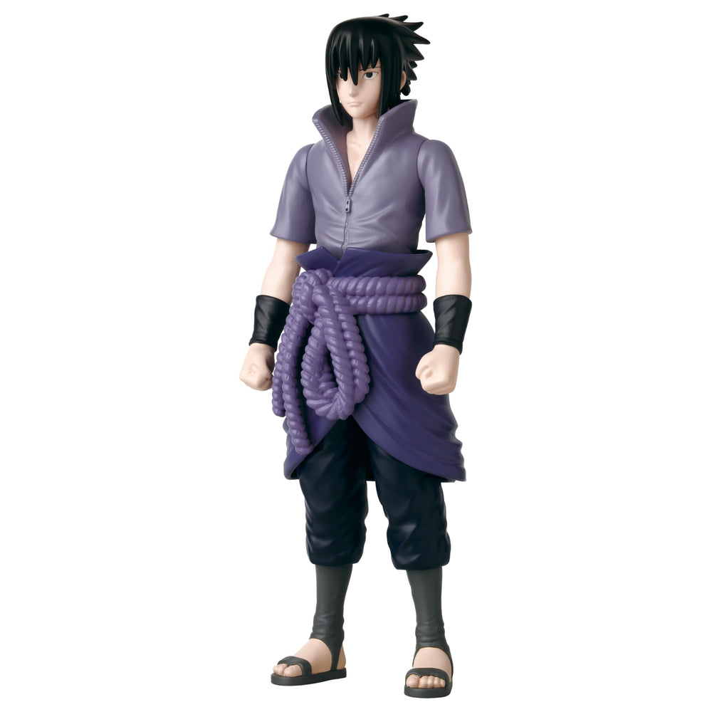 ANIME HEROES Sasuke Uchiha figure side profile shows dynamic pose and style.