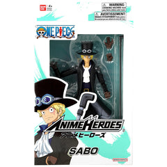 ANIME HEROES Sabo back view reveals detailed cape and silhouette.