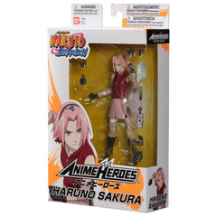 ANIME HEROES Sakura Haruno action pose conveys energy and determination.