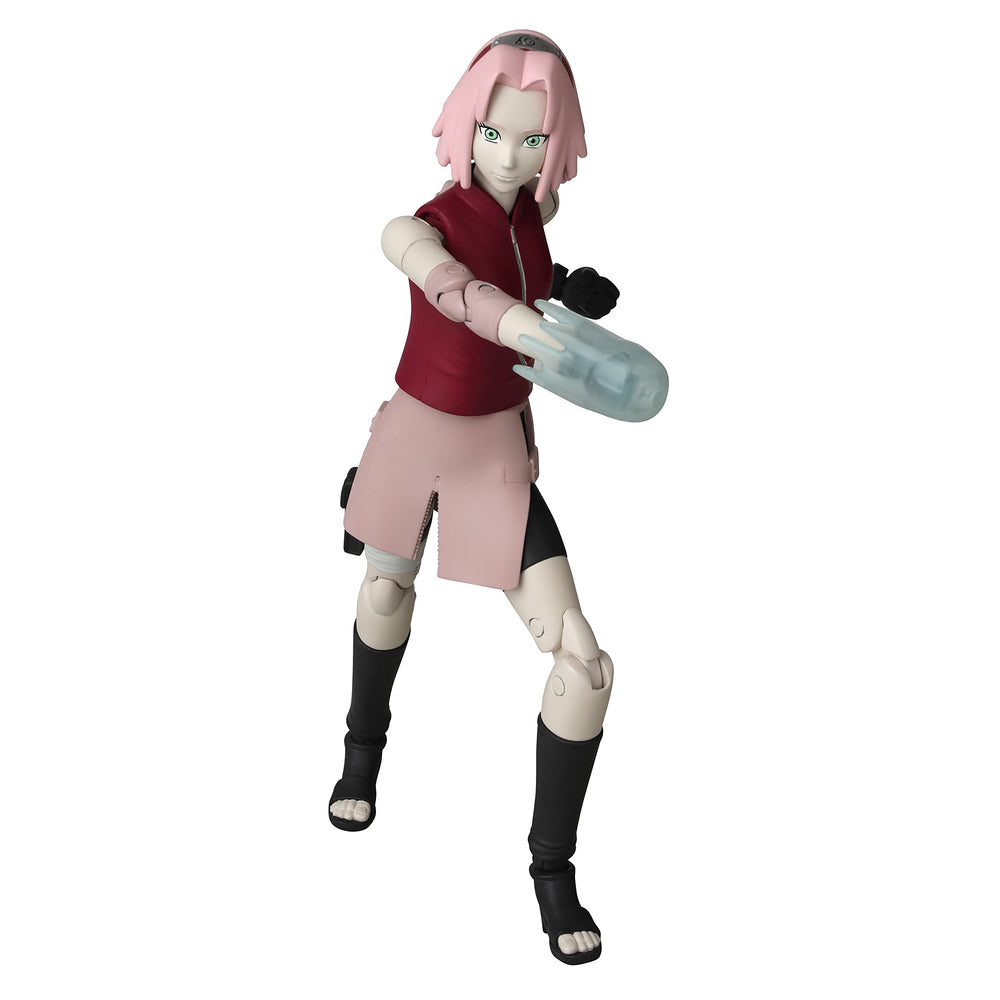ANIME HEROES Sakura Haruno figure articulations highlight over twenty joints for poses.
