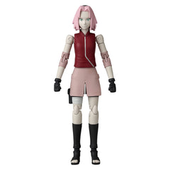 ANIME HEROES Sakura Haruno figure front pose showcases dynamic readiness.