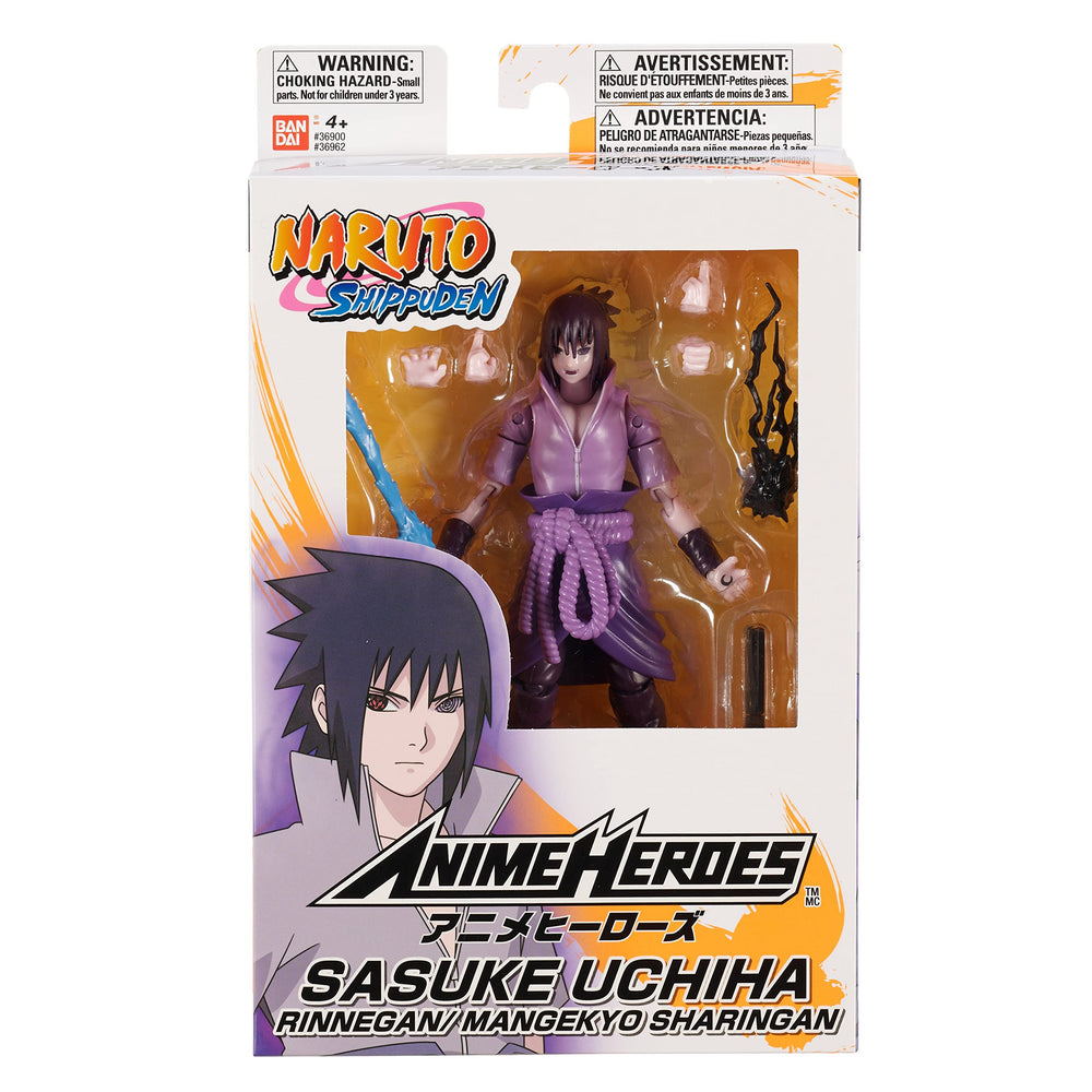 ANIME HEROES Sasuke display stand included for stable layouts