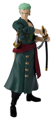 ANIME HEROES Zoro figure's detailed decoration and weapon accents for fans.