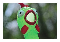 Glow-in-the-dark finish helps nighttime fun after lights-out