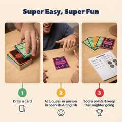 ANKAZA Fuego y Palabras setup creates cozy family game night.