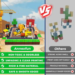 Annexfun colorful magnetic cubes in 30 colors for varied play