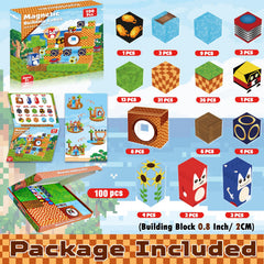 Annexfun magnetic blocks building cubes designed for sturdy, long-lasting play