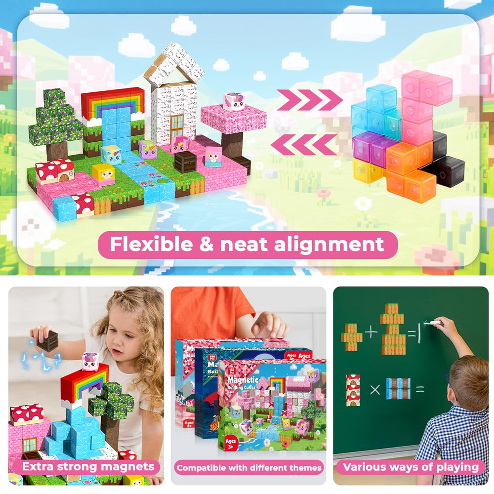 Annexfun Magnetic Blocks wooden textures enhancing tactile exploration