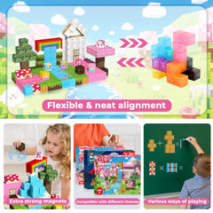 Annexfun Magnetic Blocks wooden textures enhancing tactile exploration