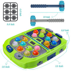ANNKIE soft rubber mallets protect little hands during knocks.
