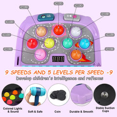 ANNKIE Whack Game Mole colorful balls boost color recognition during play